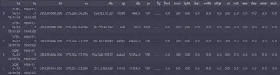 netflow dataframe